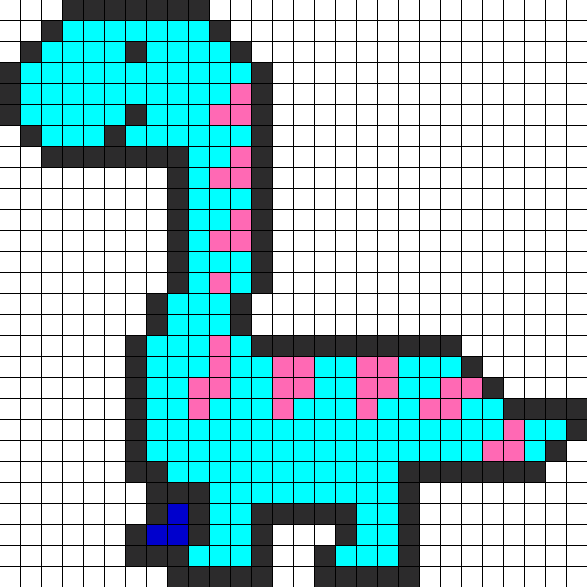 Динозавр по клеткам