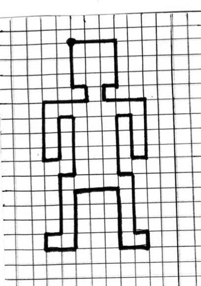 Рисование по клеточкам робот