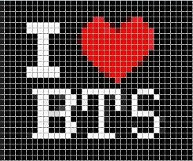 Вышивка БТС схема