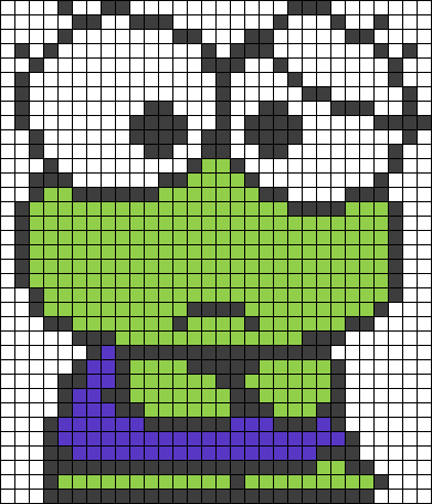 Жабка по клеточкам