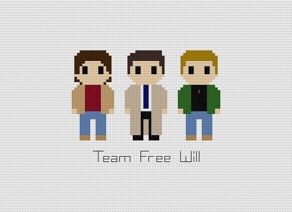 Сверхъестественное вышивка крестом Сэм