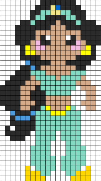 Рисование по клеткам для девочек