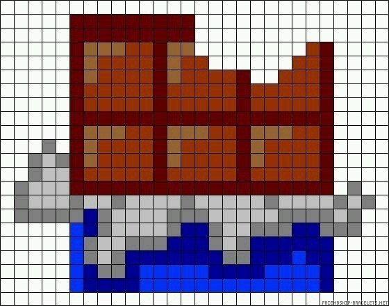 Шоколадка пиксель арт