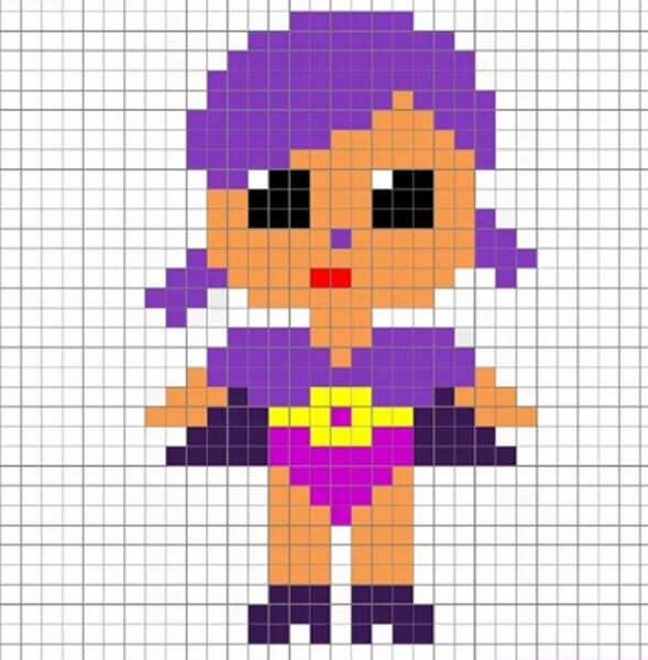 Рисование по клеточкам ЛОЛ