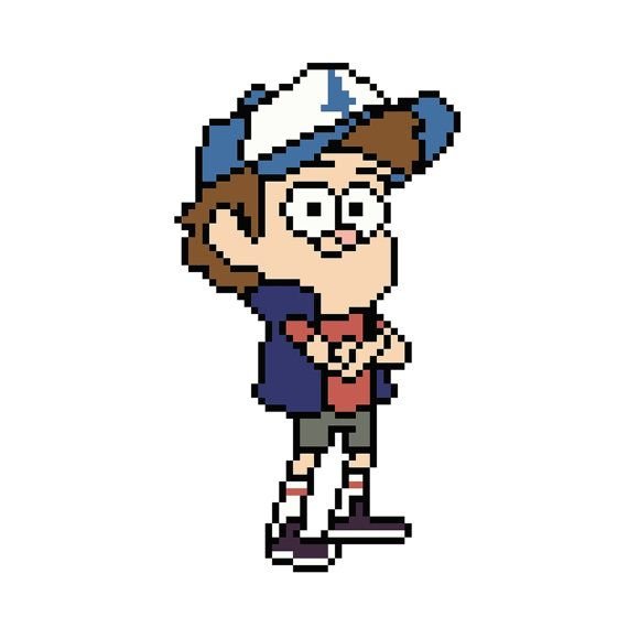 Гравити Фолз по клеточкам