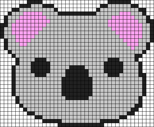 Милые рисунки по клеткам мордочки