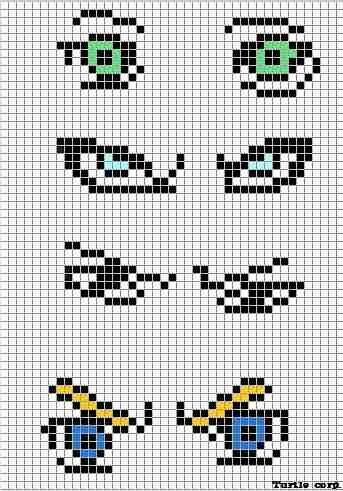 Рисование по клеточкам глаза