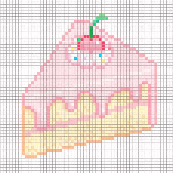 Рисование по клеточкам сладости