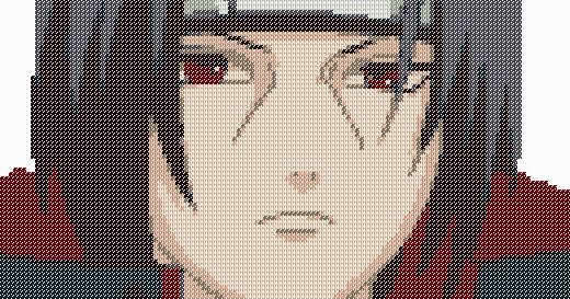 Вышивка крестиком Итачи