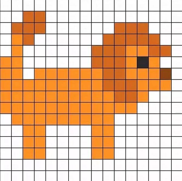 Звери по клеткам в тетради