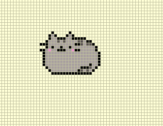 Пушин по клеточкам маленький