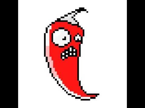 Рисование по клеточкам перец