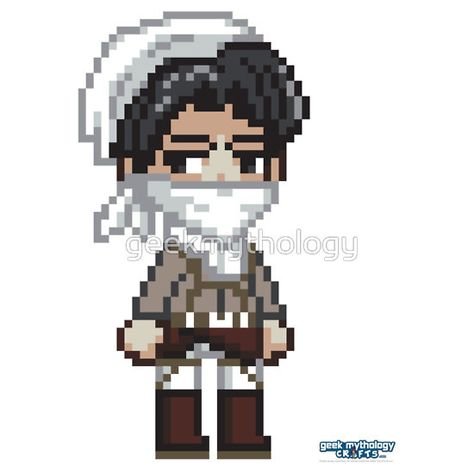 Вышивка Леви атака титанов