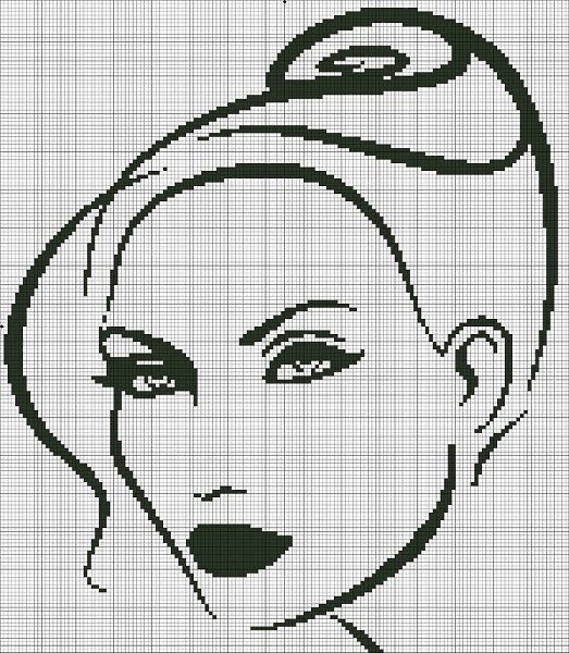 Портреты знаменитостей по клеточкам