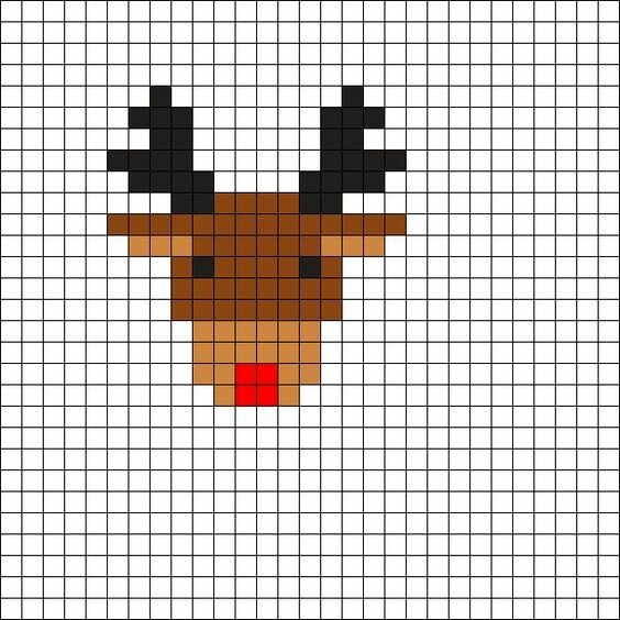 Рисунки по клеточкам новогодние маленькие