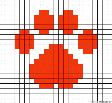 Кошачья лапка крестиком