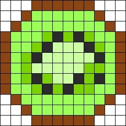 Лёгкие рисунки по клеточкам фрукты