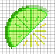 Лимон по клеточкам