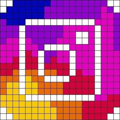 Значки приложений по клеточкам