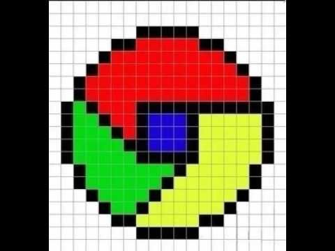 Значки приложений по клеточкам