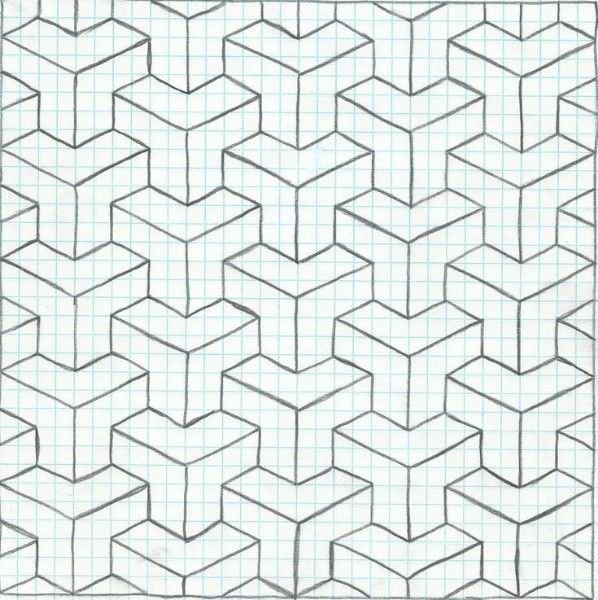 Геометрический орнамент клетка