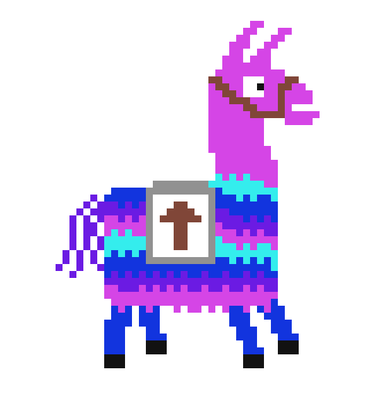 Лама в пикселях