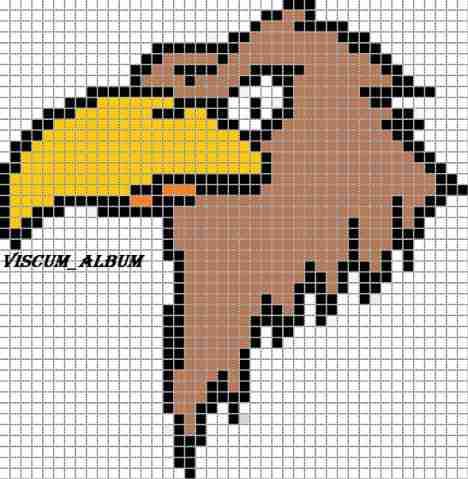 Рисование по клеточкам Орел