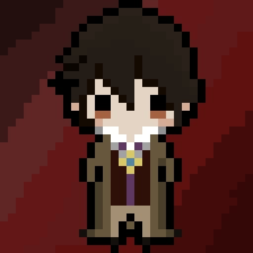 Пиксельный Осаму Дазай