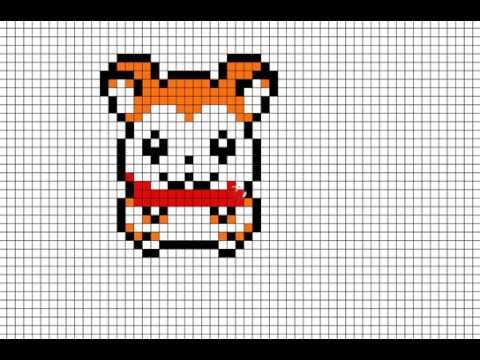 Рисовать по клеточкам хомяка