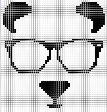 Рисовать по клеточкам очки