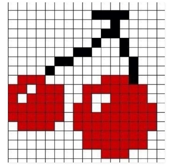 Рисунки по клеточкам маленькие