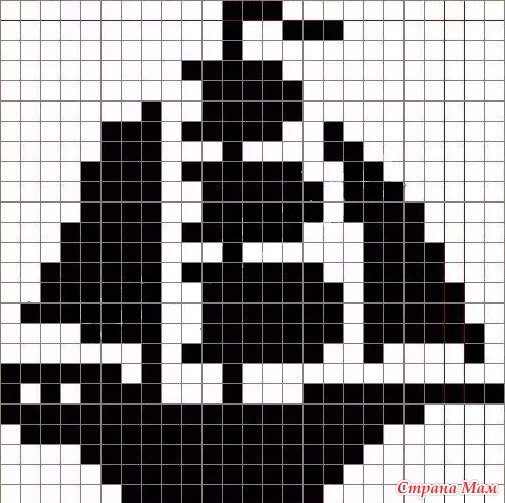 Рисование по клеточкам корабль