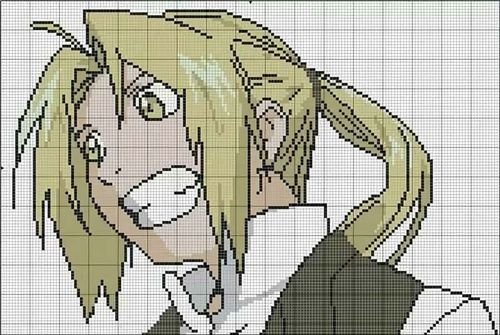 Стальной алхимик вышивка крестом