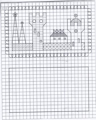 Графический диктант замок