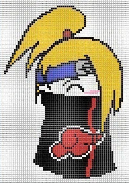 Вышивка крестиком аниме Наруто