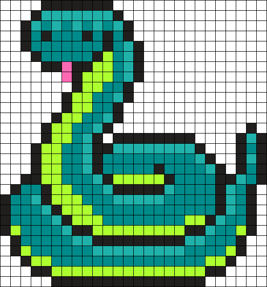 По клеточкам змею