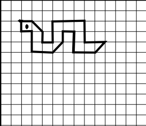 Графический диктант для детей змейка