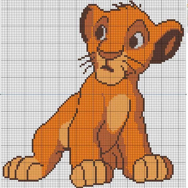 Вышивка крестом Король Лев