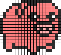 Свинка по клеточкам