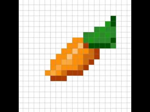 Предметы из МАЙНКРАФТА по клеточкам