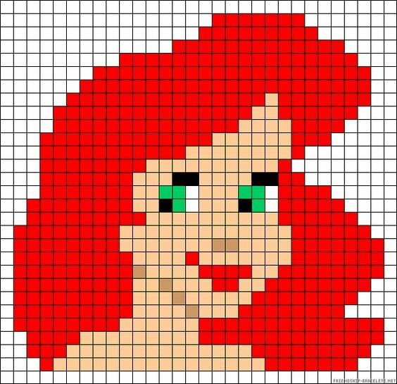 Дисней по клеточкам в тетради для вышивки