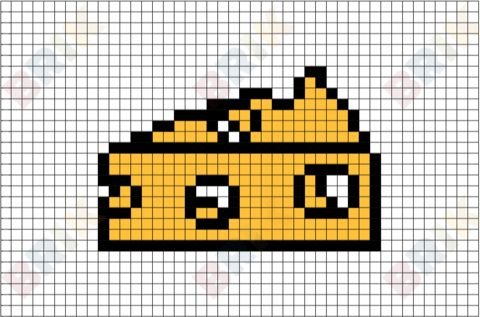 Сыр по клеточкам