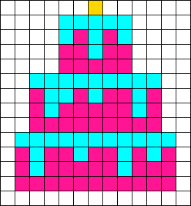 Рисунки по клеточкам лёгкие