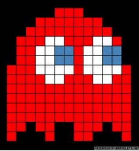 Пиксельный Пакман по клетками