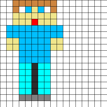 Рисование по клеткам майнкрафт