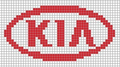 Рисунки по клеточкам марки машин