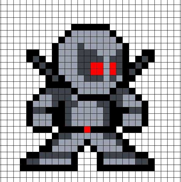 Пиксель арт мальчик