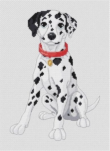 Далматинец вышивка крестом схема