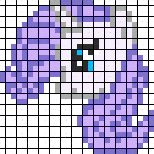 Рисунки по клеткам Единорог