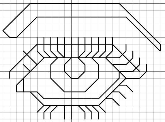 Узоры по клеточкам в тетради объемные